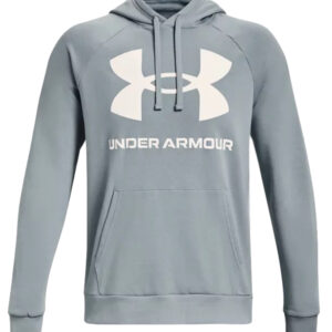 Under Armour Rival Fleece Big Logo Hoodie Herren Sweatshirt 1357093 465 blau