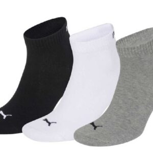 3 Paar Puma Sneaker Quarter Socken Gr. 35 - 49 Unisex für Damen Herren Füßlinge