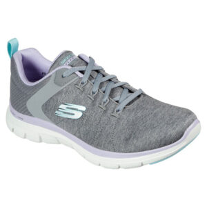 Skechers Damen FLEX APPEAL 4.0 Sneaker Turnschuhe 149307 Grau