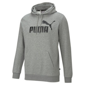 PUMA ESS Hoody FL Big Logo Herren Sweatshirt Kapuzenpullover 586686 03 grau