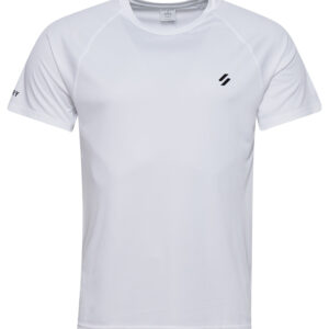 Superdry Herren Train Active SS Tee T-Shirt MS311338A weiss