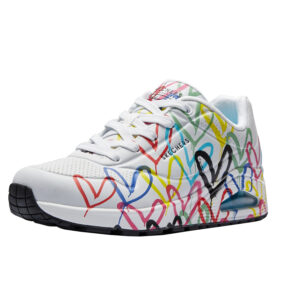 Skechers Street UNO SPREAT THE LOVE Sneakers Women Mädchen JGoldcrown weiss
