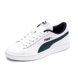 Puma Smash v2 L JR Junior Kinder Sneaker Schuhe Leder weiß 365170 10