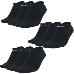 9 Paar Nike Sneaker Socken No Show Füßlinge schwarz / weiß / Mehrfarbig