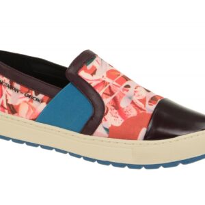 Geox Respira Breeda Damen Slippers in rot - Camotartan Design