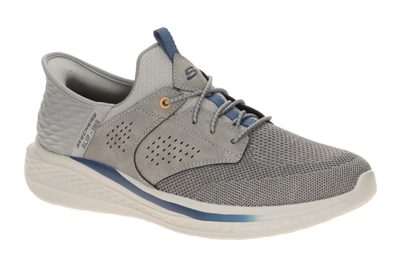 Skechers SLADE 210889 GRY grau - Slipper f?r Herren 1 Skechers SLADE 210889 GRY grau - Slipper f?r Herren