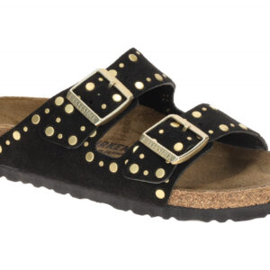 Birkenstock ARIZONA RIVET BORDER 1030348 schwarz - Pantolette f?r Damen