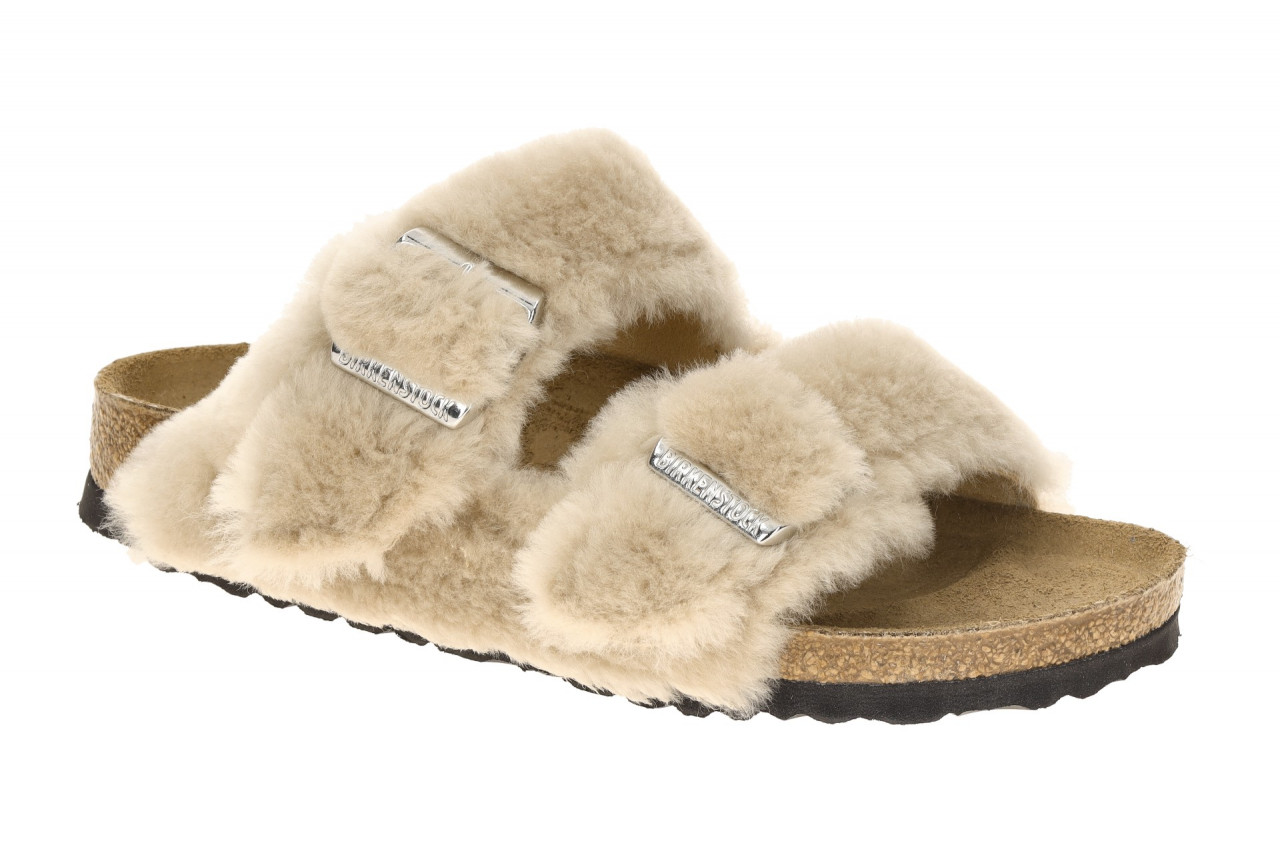 Birkenstock ARIZONA SHEARLING COVER UPPER 1030275 beige - Pantolette f?r Damen 1 Birkenstock ARIZONA SHEARLING COVER UPPER 1030275 beige - Pantolette f?r Damen