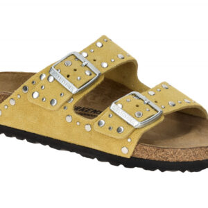 Birkenstock ARIZONA RIVET BORDER 1029362 gelb - Pantolette f?r Damen