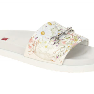 H?gl FLORA 9-10 0849 0299 wei? - bequeme Pantolette f?r Damen