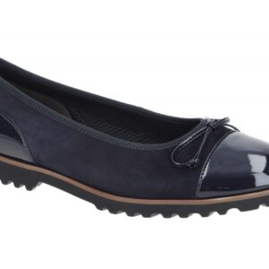 Gabor 04.100.36 dunkel-blau - Ballerina - Halbschuhe - Slipper f?r Damen