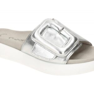 Gabor 83.751.61 silber - bequeme Pantolette f?r Damen