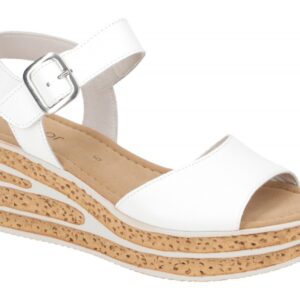 Gabor 84.651.21 wei? - Riemchen Sandale f?r Damen