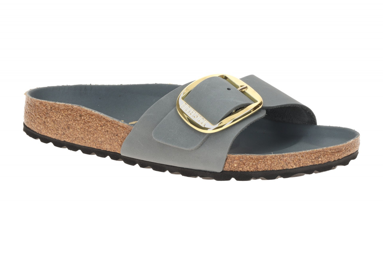 Birkenstock MADRID BIG BUCKLE 1032090 grau - Pantolette f?r Damen 1 Birkenstock MADRID BIG BUCKLE 1032090 grau - Pantolette f?r Damen