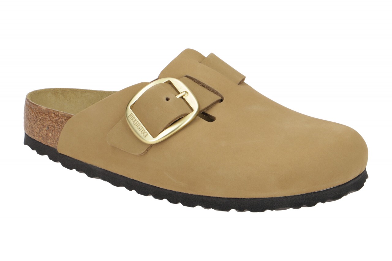 Birkenstock BOSTON BIG BUCKLE 1017952 hell-braun - bequeme Pantolette f?r Damen 1 Birkenstock BOSTON BIG BUCKLE 1017952 hell-braun - bequeme Pantolette f?r Damen