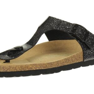 Rohde Riesa Damen Zehentrenner Schuhe 5610 90 schwarz