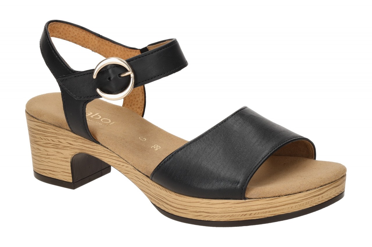 Gabor 82.071.57 schwarz - Riemchen Sandale f?r Damen 1 Gabor 82.071.57 schwarz - Riemchen Sandale f?r Damen