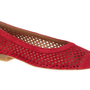 Paul Green 1215-029 rot - Ballerina - Halbschuhe - Slipper f?r Damen