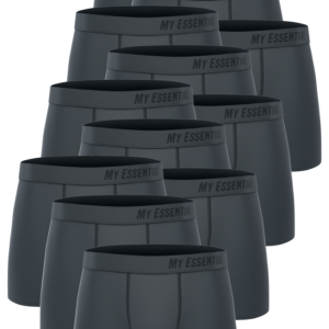 12 er Pack My Essential Clothing Basic Boxershorts Cotton Bio Herren Shorts Unte...