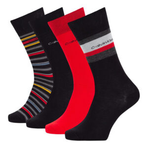 4 Paar Calvin Klein Combed Cotton Crew Socken Herren Geschenkbox Gr. 40-46