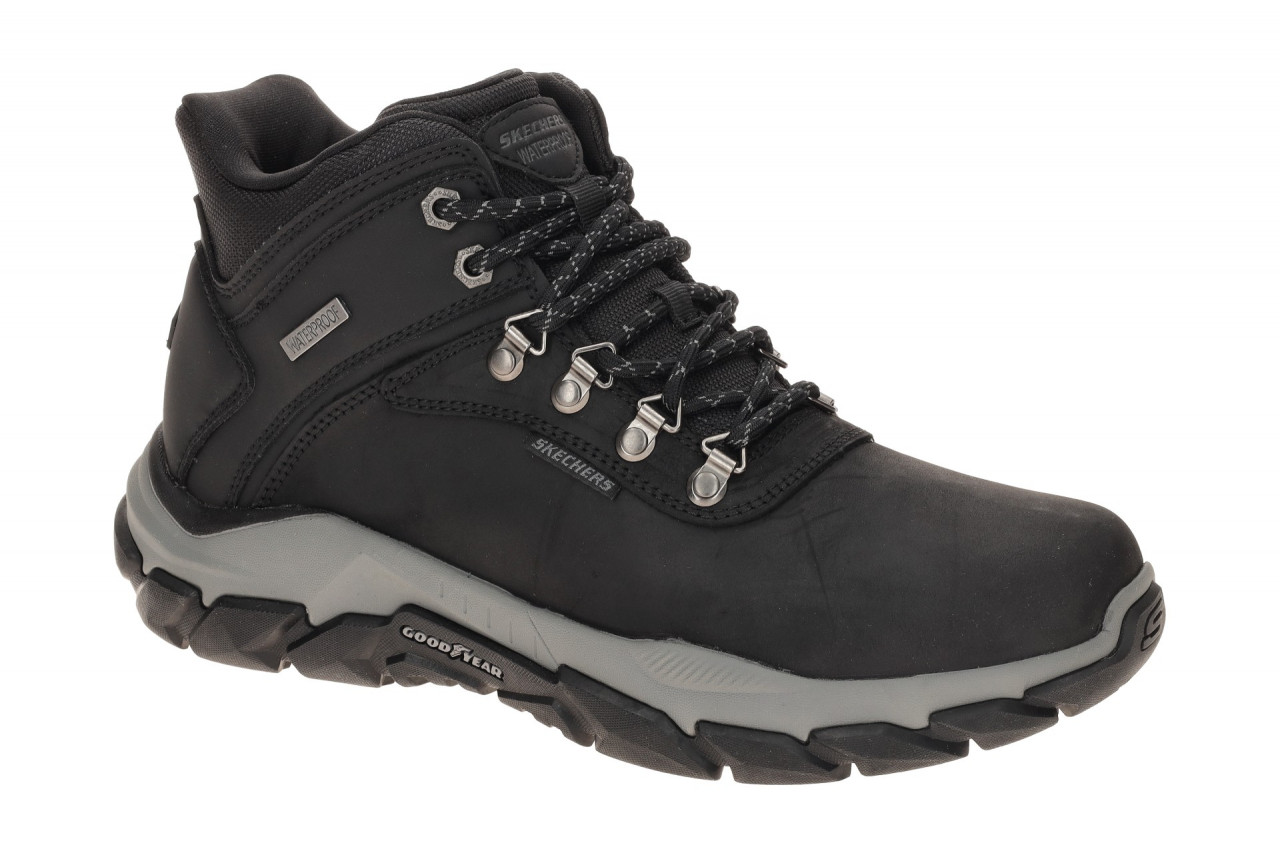Skechers SANTORO 205337 BLK schwarz - Mid Cut Sneakers f?r Herren 1 Skechers SANTORO 205337 BLK schwarz - Mid Cut Sneakers f?r Herren