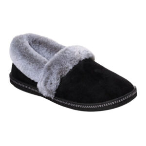 Skechers Damen Cozy Campfire - TEAM TOASTY Hausschuhe Pantoffeln 32777 Schwarz