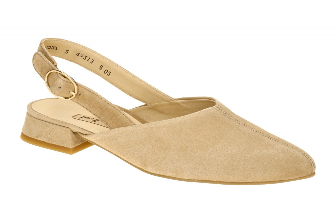 Paul Green 6163-01 beige - Sling Pumps f?r Damen 1 Paul Green 6163-01 beige - Sling Pumps f?r Damen