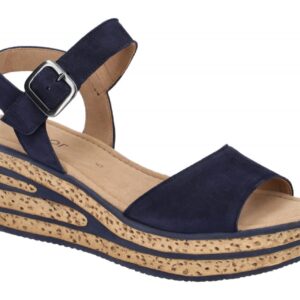Gabor 84.651.16 dunkel-blau - Riemchen Sandale f?r Damen