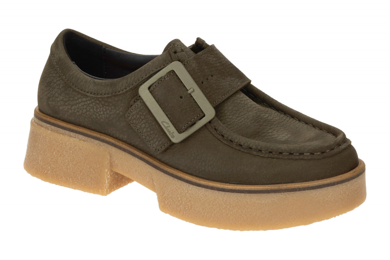 Clarks LINSOS MONK 26178679 4 dunkel-gr?n - elegante Slipper f?r Damen 1 Clarks LINSOS MONK 26178679 4 dunkel-gr?n - elegante Slipper f?r Damen