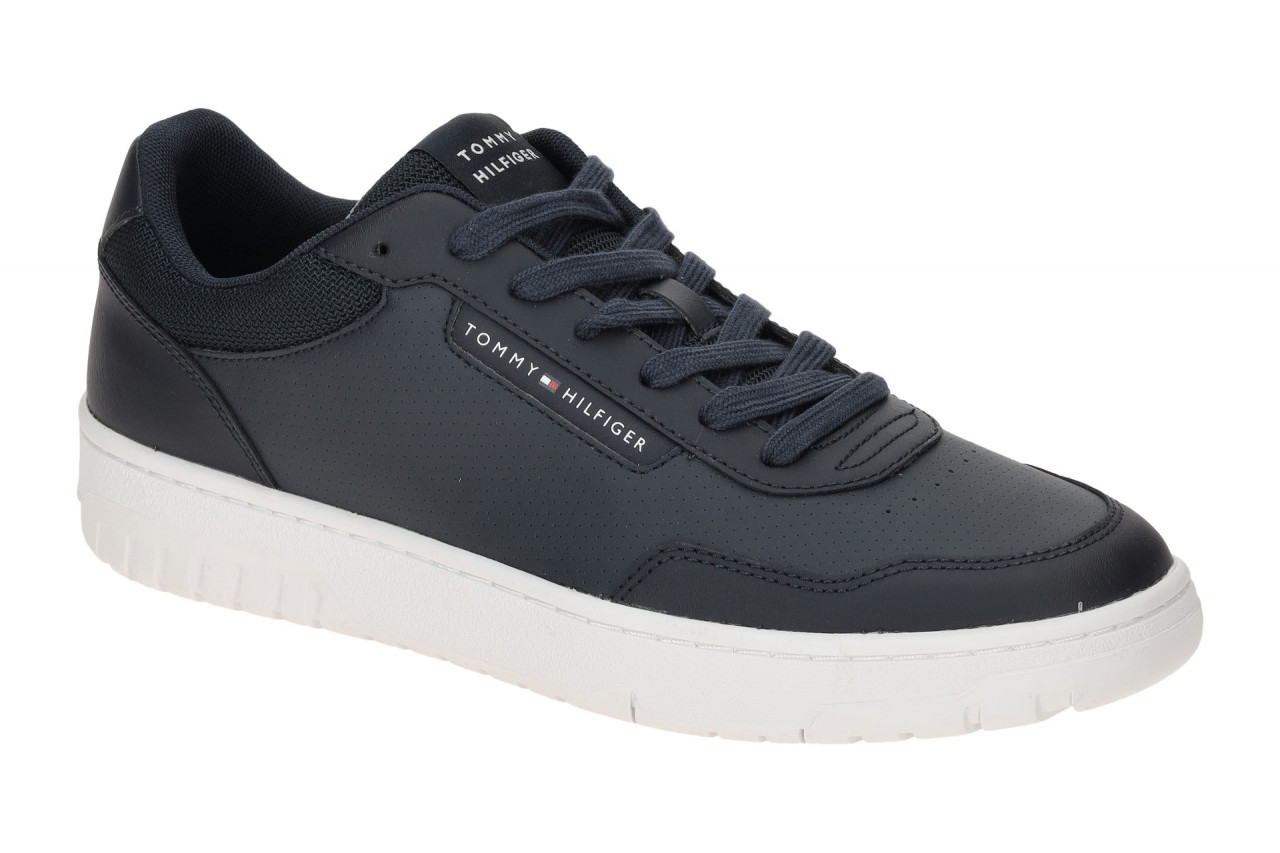 Tommy Hilfiger TH BASKET CORE LTH FM05466 DW5 dunkel-blau - Sneakers f?r Herren 1 Tommy Hilfiger TH BASKET CORE LTH FM05466 DW5 dunkel-blau - Sneakers f?r Herren