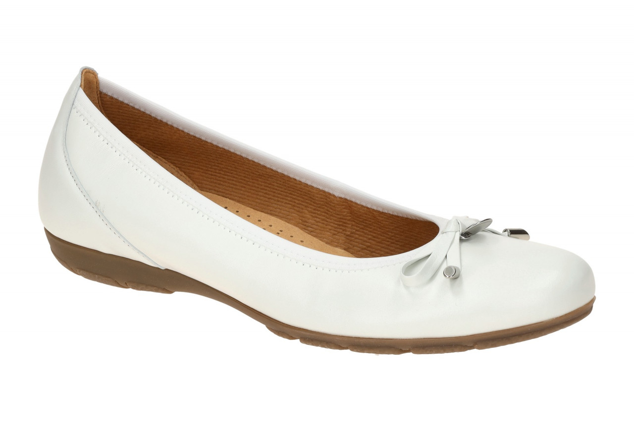 Gabor 04.164.21 wei? - Ballerina - Halbschuhe - Slipper f?r Damen 1 Gabor 04.164.21 wei? - Ballerina - Halbschuhe - Slipper f?r Damen