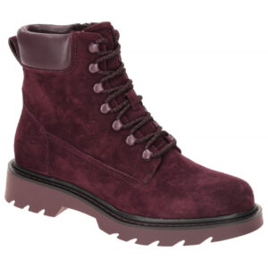 Tamaris Lace Up Boots Stiefel rot Leder 1-25909-41
