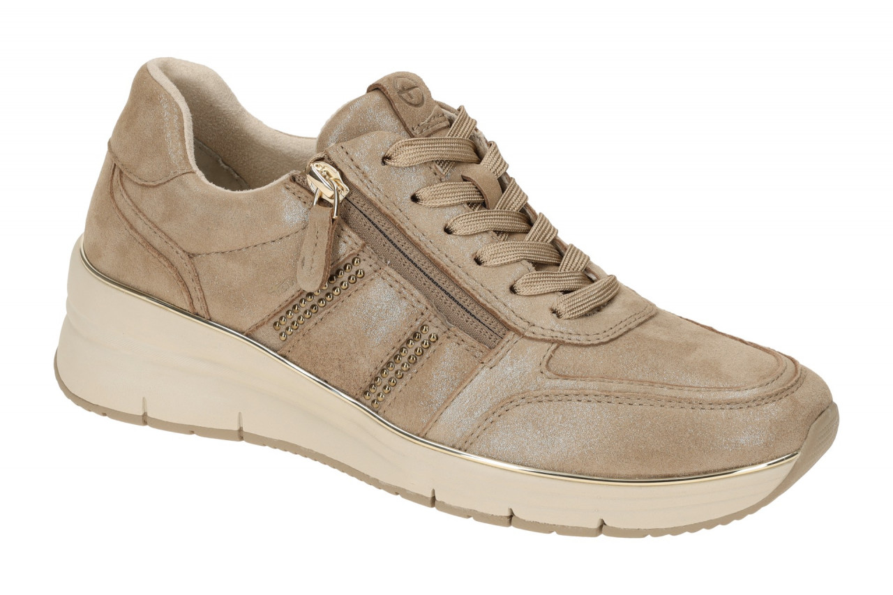 Tamaris Schuhe Sneaker braun Goldschimmer 1-23763-43 1 Tamaris Schuhe Sneaker braun Goldschimmer 1-23763-43