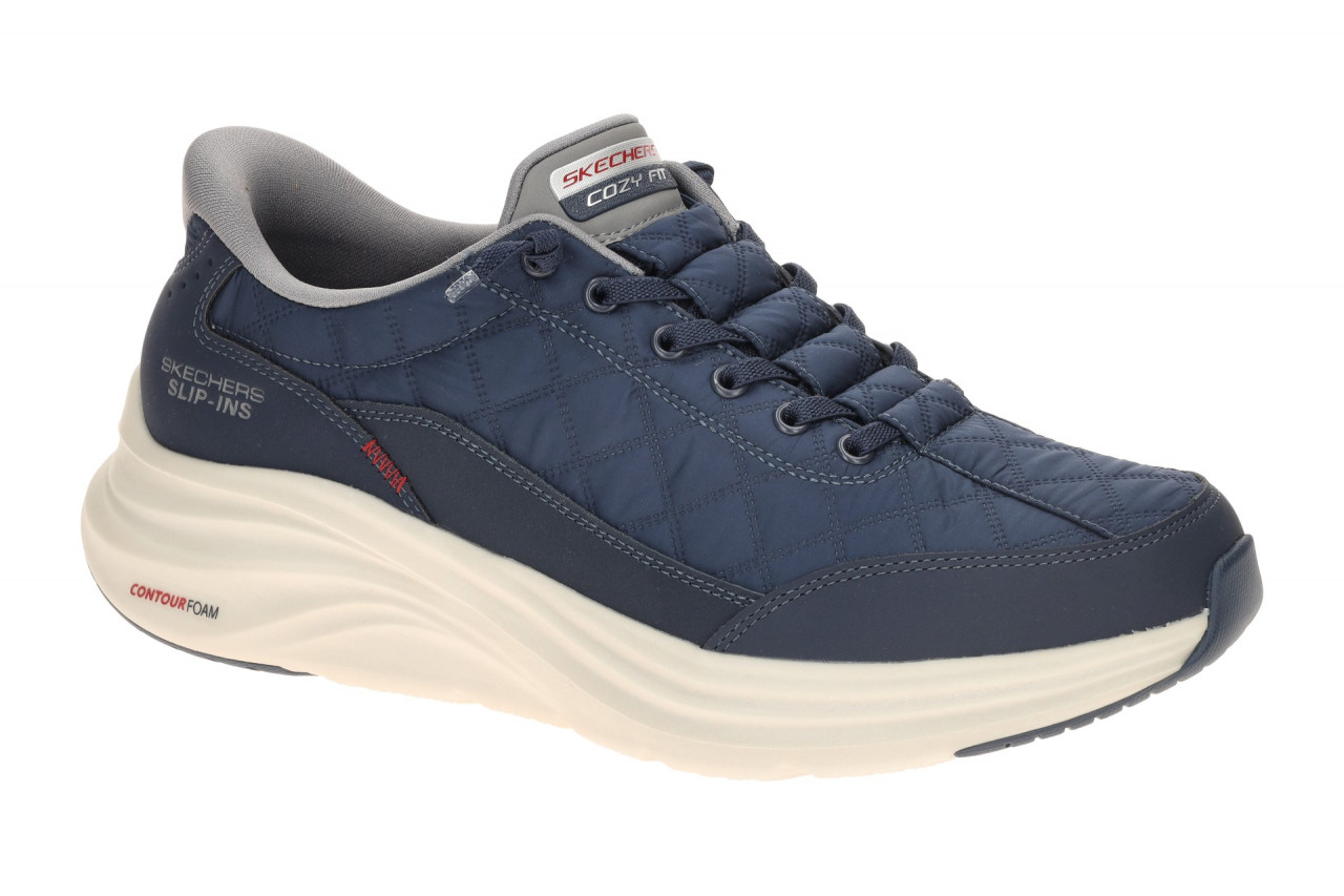Skechers CONTOUR FOAM 232619 NVGY blau - bequeme Slipper f?r Herren 1 Skechers CONTOUR FOAM 232619 NVGY blau - bequeme Slipper f?r Herren