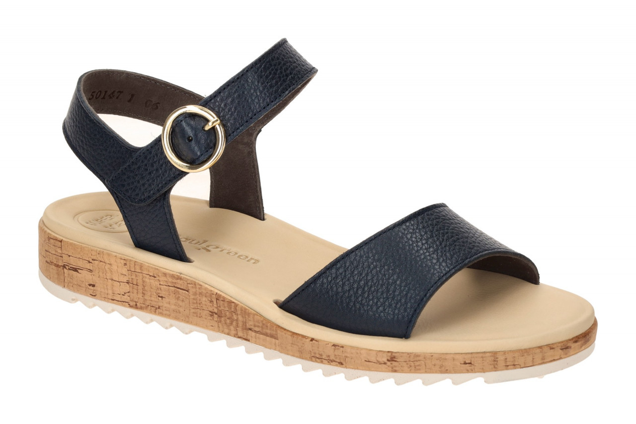 Paul Green 7134-03 dunkel-blau - Riemchen Sandale f?r Damen 1 Paul Green 7134-03 dunkel-blau - Riemchen Sandale f?r Damen