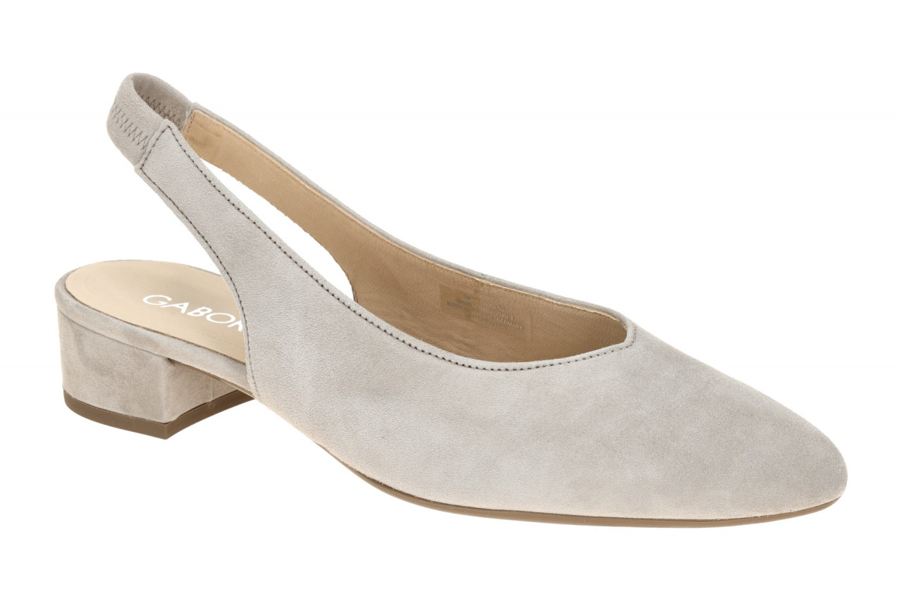 Gabor 81.520.12 Sling Pumps Grau (puder) Echtleder Blockabsatz 3cm F-Normal 1 Gabor 81.520.12 Sling Pumps Grau (puder) Echtleder Blockabsatz 3cm F-Normal