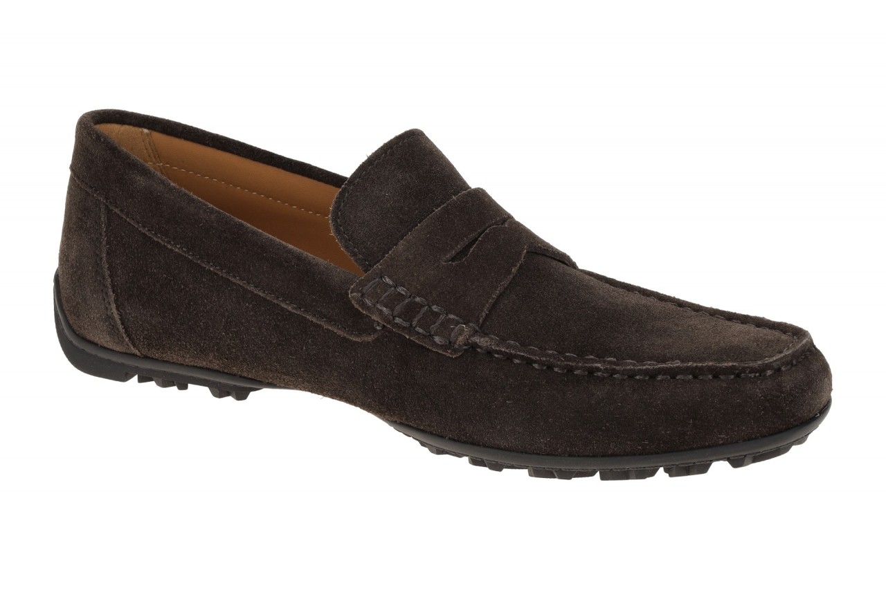 Geox Herren Mokassins U35CFB dunkelbraun atmungsaktiv rutschfest 1 Geox Herren Mokassins U35CFB dunkelbraun atmungsaktiv rutschfest