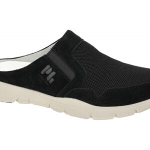 Pius Gabor Herren Pantoletten Schwarz PG 1018.24 Bequeme Velourleder Clogs