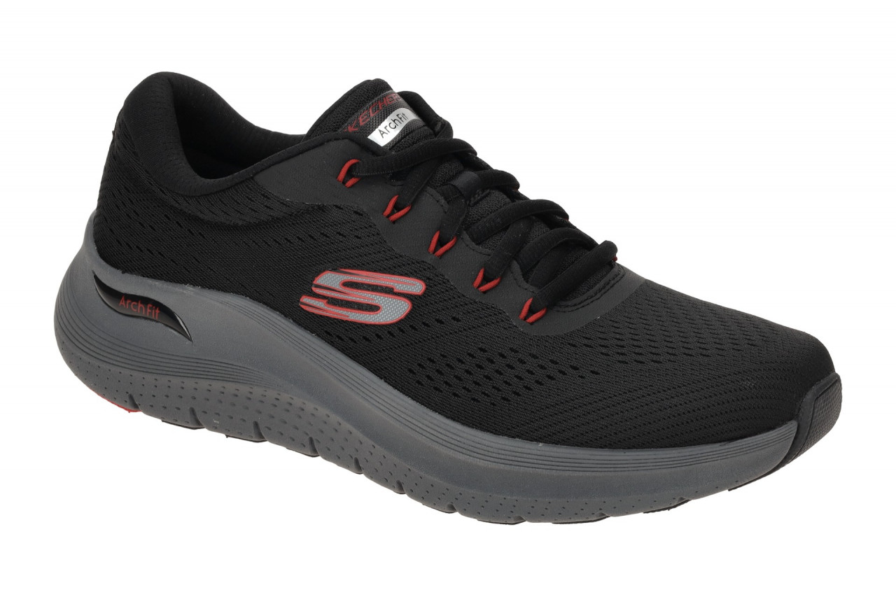 Skechers 232700 BKRD ARCH FIT 2.0 Herrenschuhe Schwarz/Rot Textil VEGAN Masch... 1 Skechers 232700 BKRD ARCH FIT 2.0 Herrenschuhe Schwarz/Rot Textil VEGAN Masch...