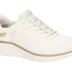 Skechers 117497 WTGD Damen-Sneaker wei?/gold mit Air Cooled Memory Foam