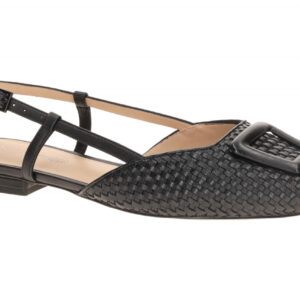 Peter Kaiser Damen Sling Pumps 9-79481-46 Schwarz Glattleder Blockabsatz