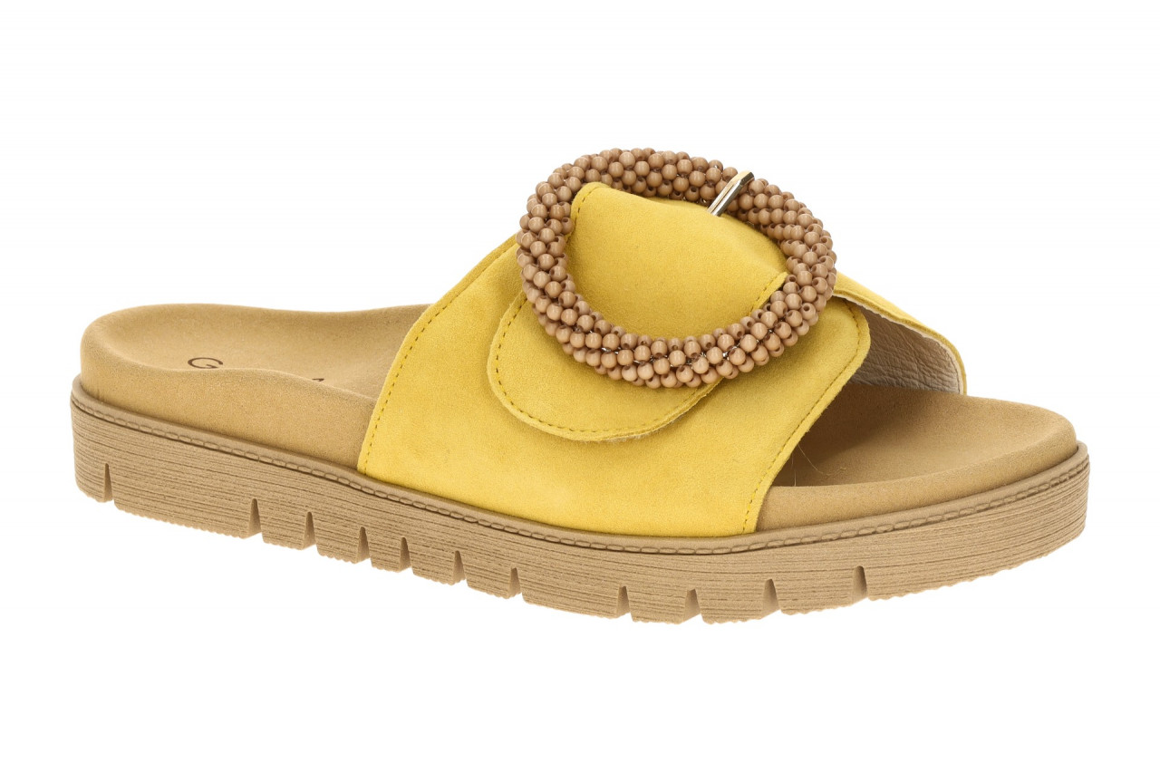Gabor Damen Pantoletten 83.745 - BEST FITTING Gelb Dark Sole Comfort Fu?bett 1 Gabor Damen Pantoletten 83.745 - BEST FITTING Gelb Dark Sole Comfort Fu?bett
