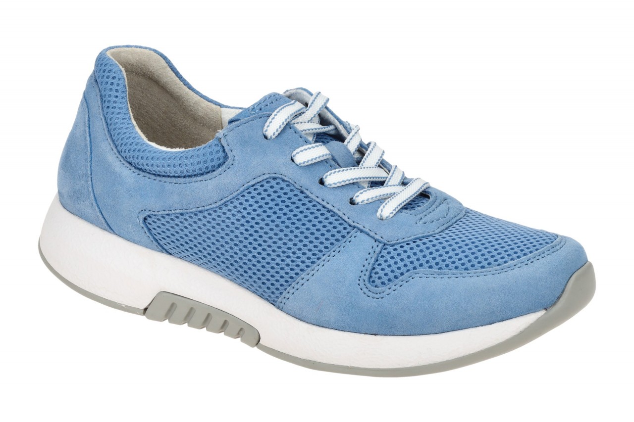 Gabor 46.946.16 ROLLINGSOFT Damen Sneaker blau arktis bequeme Halbschuhe 1 Gabor 46.946.16 ROLLINGSOFT Damen Sneaker blau arktis bequeme Halbschuhe
