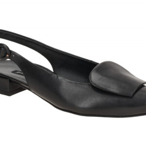 Paul Green PG 6090-01 Schwarz Echtleder Sling Pumps 2cm Absatz F Weite