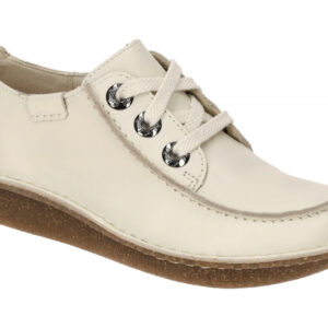 Clarks 26181433 4 Funny Dream Damenschuhe creme-wei? Leder Gummisohle bequem