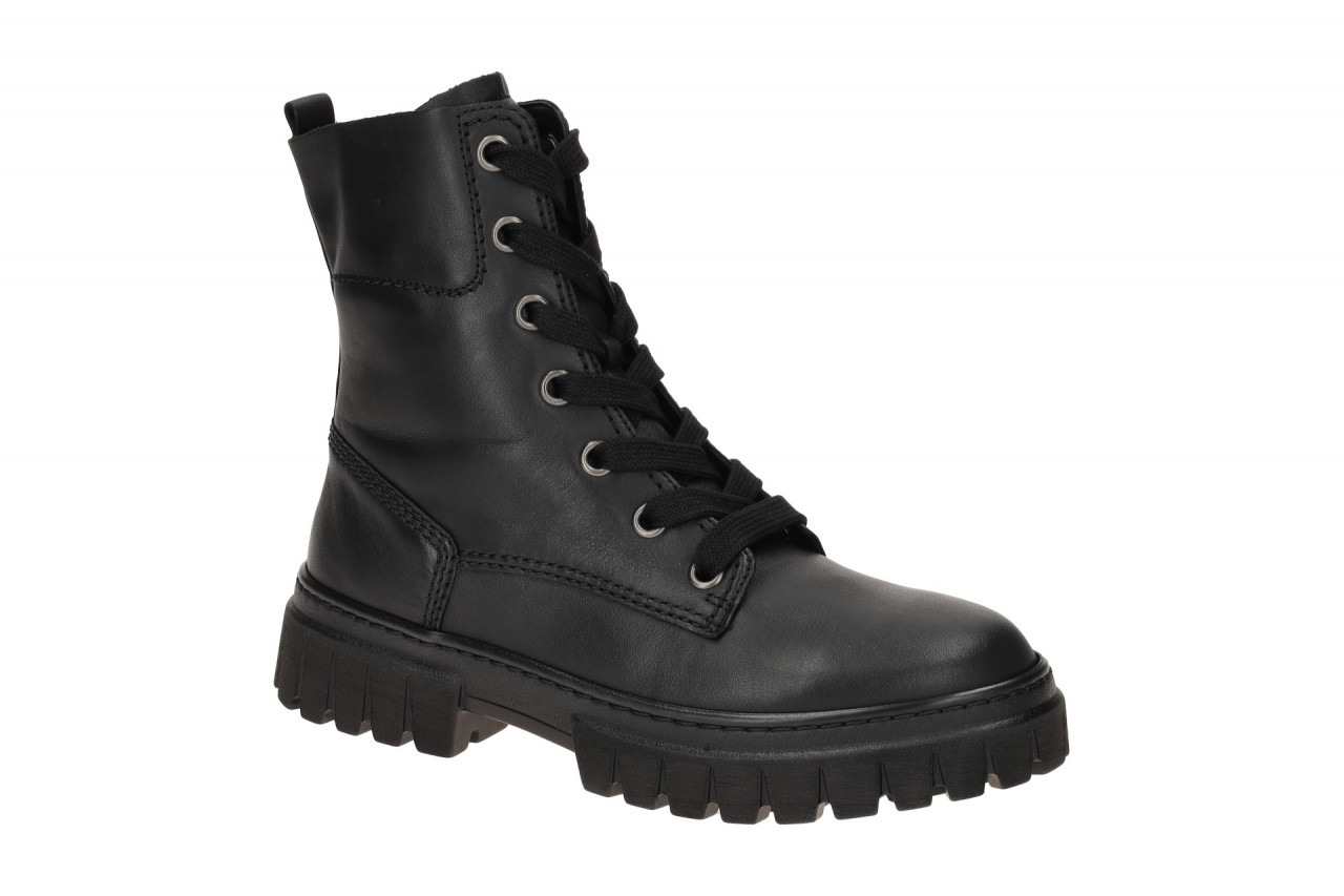 Gabor 72.525.57 Damen Stiefeletten York Schwarz - bequeme Lace Up Boots 1 Gabor 72.525.57 Damen Stiefeletten York Schwarz - bequeme Lace Up Boots