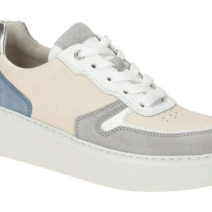 Gabor 66.485.54 FLORENZ Damen Sneaker hellgrau/lt-grey/azur - Wechselfu?bett ...