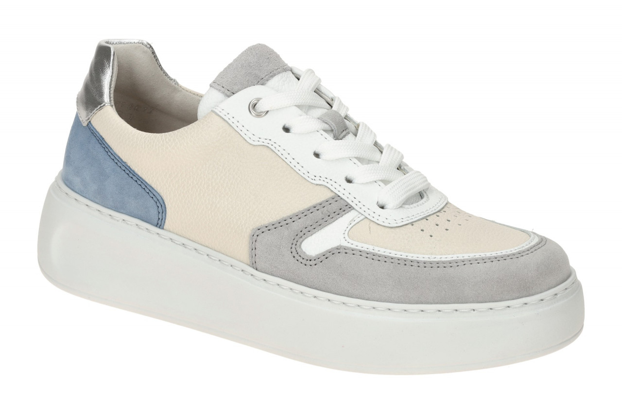 Gabor 66.485.54 FLORENZ Damen Sneaker hellgrau/lt-grey/azur - Wechselfu?bett ... 1 Gabor 66.485.54 FLORENZ Damen Sneaker hellgrau/lt-grey/azur - Wechselfu?bett ...