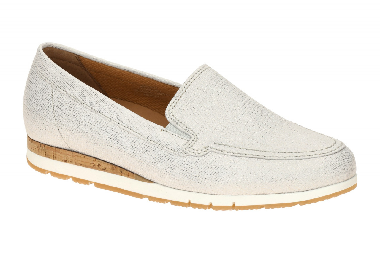 Gabor 82.414.80 Damenschuhe Slipper Halbschuhe Grau Bianco Oro Echtleder bequem 1 Gabor 82.414.80 Damenschuhe Slipper Halbschuhe Grau Bianco Oro Echtleder bequem