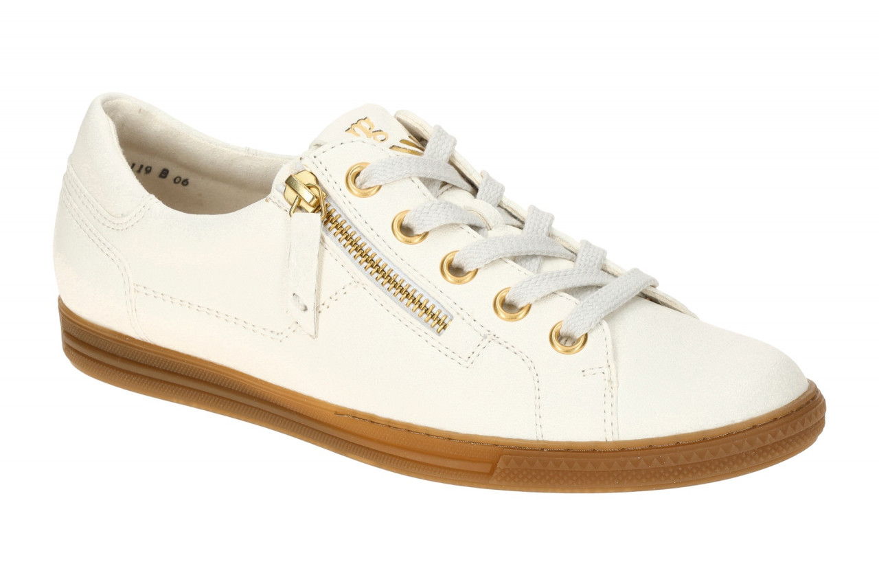 Paul Green Damen Halbschuhe 4940-17 creme-wei? goldfarbene ?sen braune Sohle 1 Paul Green Damen Halbschuhe 4940-17 creme-wei? goldfarbene ?sen braune Sohle